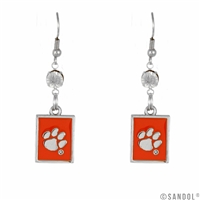 Square Dangle Earrings | Clemson Tigers