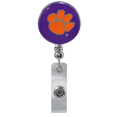 College Fashion Clemson University Retractable ID Lindy Lanyard Badge Reel