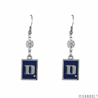 Square Dangle Earrings | Duke Blue Devils