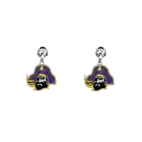 ECU 407 | Dangle Logo Charm Earrings