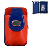 University of Florida Orange & Blue Embroidered Logo Leather Pouch Push Clasp Wallet