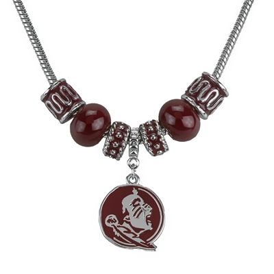 Silver Charm Necklace Florida State Seminole