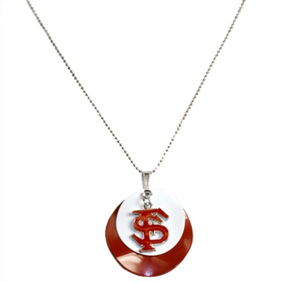 Silver Necklace Florida State Seminoles