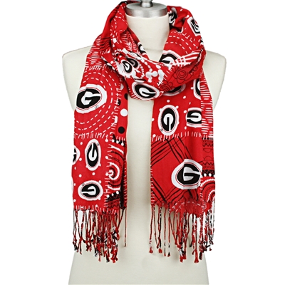 Multi Print GA Dawgs Scarf