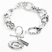 GEORGIA 340 | Link Bracelet with Team Logo Charm