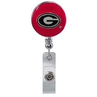 College Fashion University of Georgia Retractable ID Larry Lanyard Badge Reel