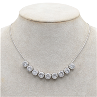 Elegant Diamond & White Gold Necklace