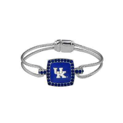 KENTUCKY 3051 | SQUARED CRYSTAL LOGO BANGLE