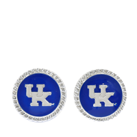 College Fashion University of Kentucky Logo Charm Stud Earrings