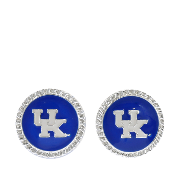 College Fashion University of Kentucky Logo Charm Stud Earrings