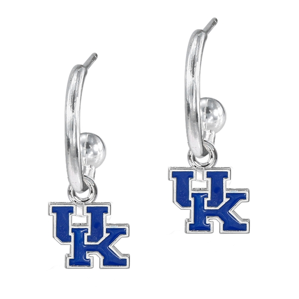 College Fashion University of Kentucky Logo Charms Post Dangle Emma Earrings