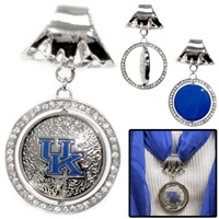 College Fashion University of Kentucky Crystals Swivel Scarf Pendant Charm