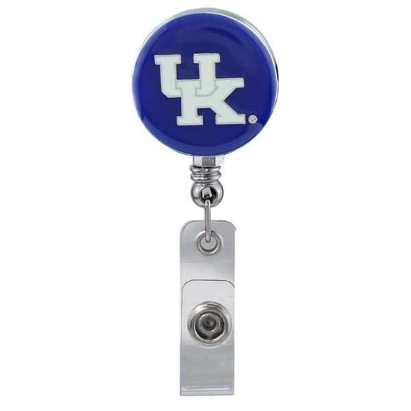 College Fashion University of Kentucky Retractable ID Larry Lanyard Badge Reel