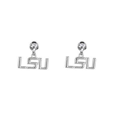LSU 407 | Dangle Logo Charm Earrings