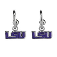 College Fashion Louisiana State University Logo Charms Post Dangle Emma Earrings