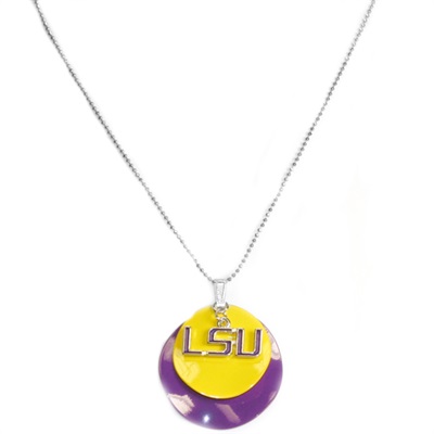 Silver Necklace Louisiana State Tigers