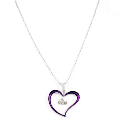 LSU 618 | Logo Heart Necklace