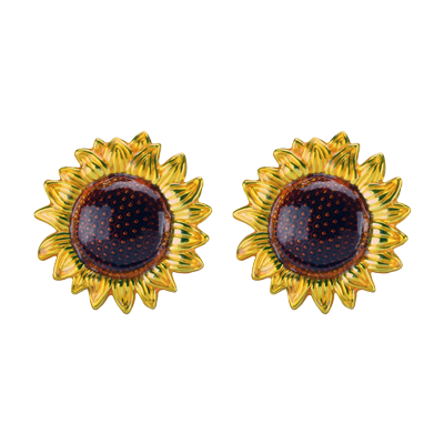 Glossy Sunflower Earrings