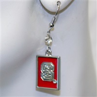 Square Dangle Earrings North Carolina State Wolfpack