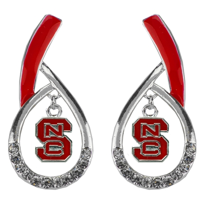 NC STATE 438 | Tear Drop Earrings