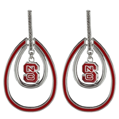 NC STATE 440 | Double Tear Drop Earrings