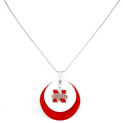 Silver Necklace Nebraska Cornhuskers