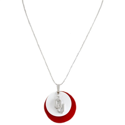 Silver Necklace Oklahoma Sooners