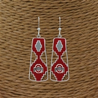 OHIO STATE 475 | Aztec Print Earrings Elaine