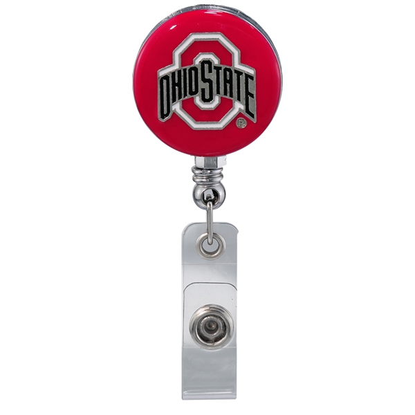 College Fashion Ohio State University Retractable ID Larry Lanyard Badge Reel