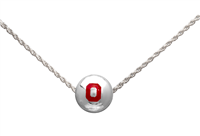 College Fashion Ohio State University Logo Ball Sun Necklace