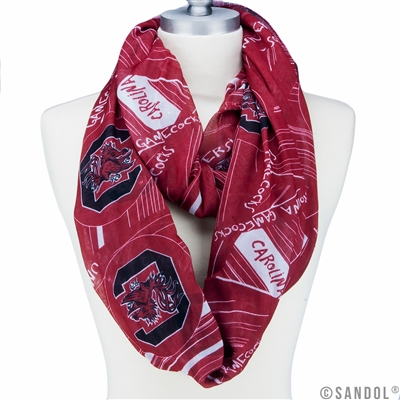 USC SC Cocks College Infinity Scarf University Apparel