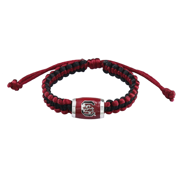 University of Georgia Team Colored Charm Paracord Slider Bracelet