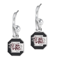 College Fashion University of South Carolina Logo Charms Post Dangle Emma Earrings