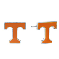 College Fashion University of Tennessee Logo Charms Stud Earrings