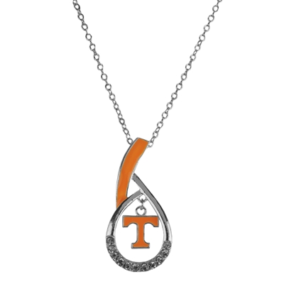 UT Tenn TN Volunteer NCAA Silver Rhinestone Necklace Licensed College Jewelry