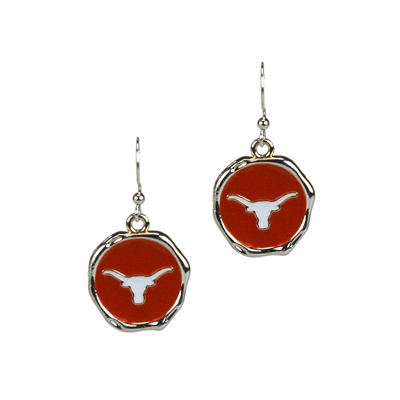 University of Texas Classic Disc Earrings