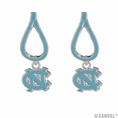 UNC Tarheels College North Carolina Silver Jewelry Earrings