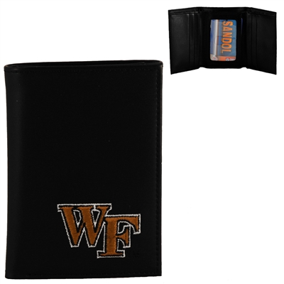 Men's Tri-Fold Wallet Wake Forest Demon Deacons