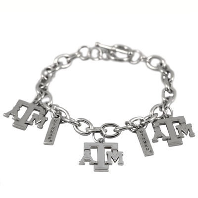 TEXAS A&M 335 | Silver Charm Bracelet