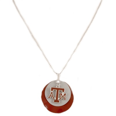 Silver Necklace Texas A&M Aggies