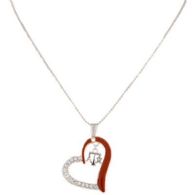 TEXAS A&M 619 | Heart Crystal Necklace