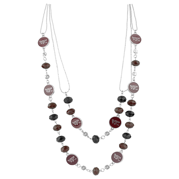 VIRGINA TECH 629 | Multi-Strand Bead Necklace