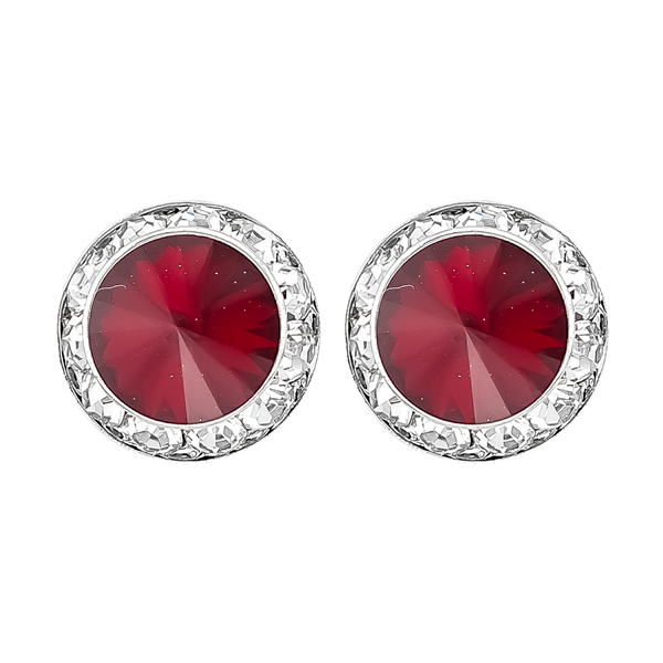 10mm Cubic Zirconia Crystal 1/2" Post Earrings