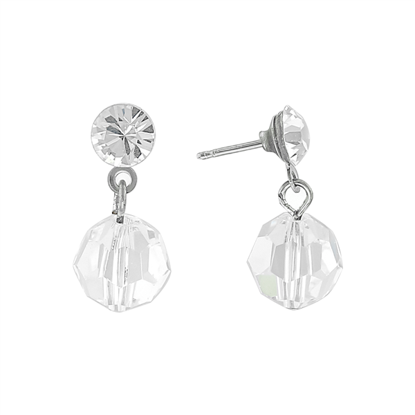 Fashion Stylish Diamond Crystal Bead Drop Stud Earrings