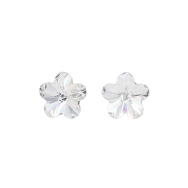 Fashion Sparkling Diamond Crystal Flower Stud Earrings