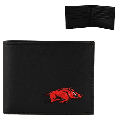 Arkansas Men's Bi-Fold Wallet Billfold Razorback