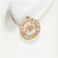 ARKANSAS 413 | Gold Studded Circle Earrings