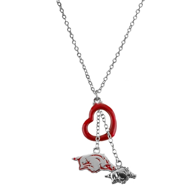 U of A Multi Logo Necklace Licensed College Jewelry