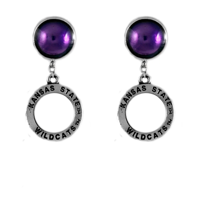 KANSAS STATE 414 | Circular Dangle Earrings