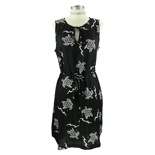 Black & White Sea Turtle Dress